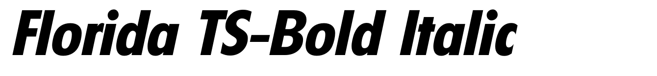 Florida TS-Bold Italic